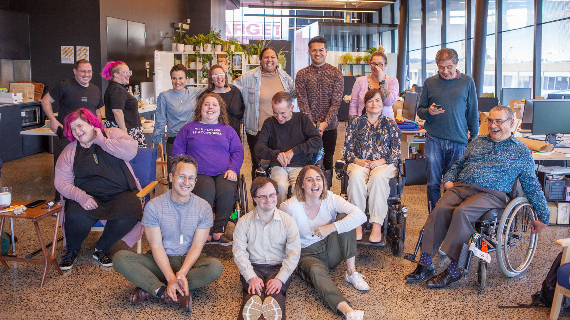 A group of people - disabled and nondisabled - who made up the Project Mobilise co-design group.