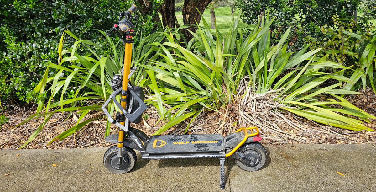 A photo of Siobhan's electric scooter