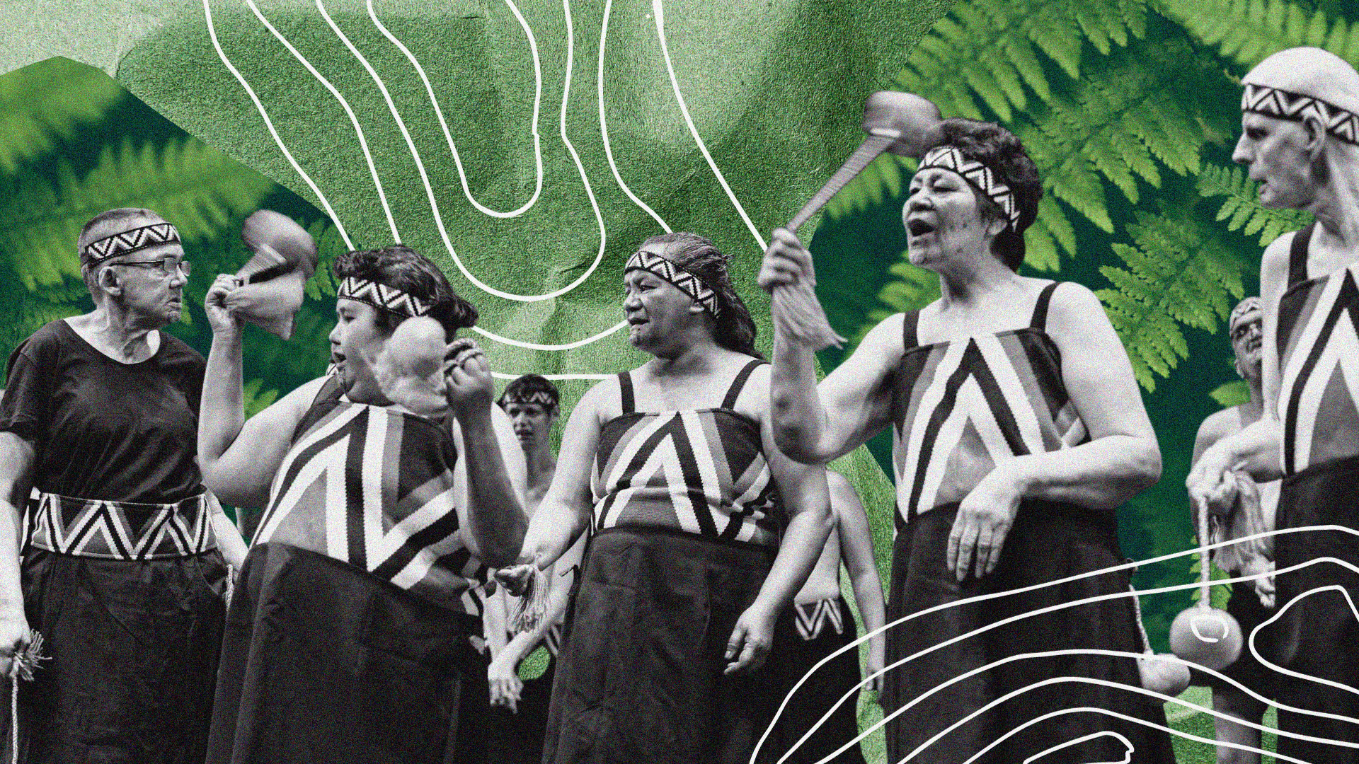 Kaihaka perform at at Te Hoenga Waka Kapa Haka Festival.