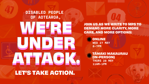 We're under attack - Take Action (online)